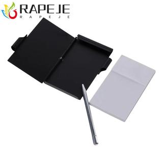 RAPEJE Nhôm Notepad, Di Động Có Miếng Ghi Nhớ Máy Tính Xách Tay Bỏ Túi Kim Loại, Thanh Lịch Với Bút Có Thể Đổ Lại Giấy Túi Văn Phòng Memo Pad Đồ Dùng Kinh Doanh