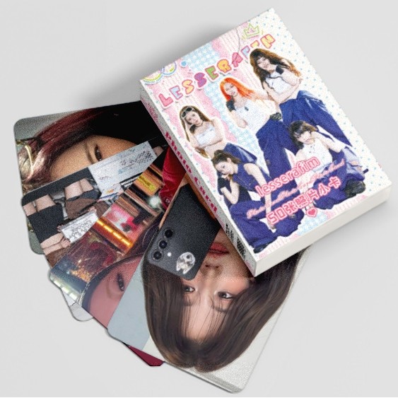 50-119 Chiếc LE SSERAFIM Laser HOLOGRAPHIC LOMO Thẻ EASY Album Sakura CHAEWON YUNJIN KAZUHA EUNCHAE 