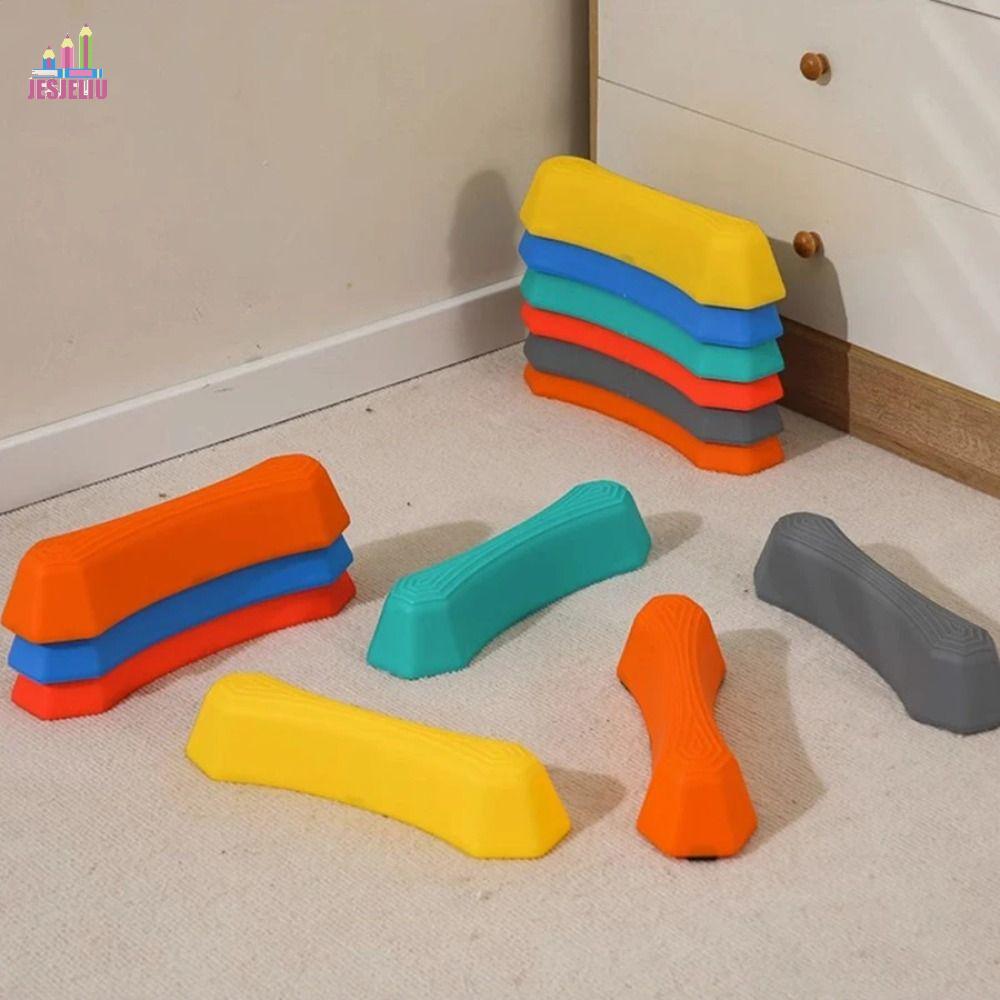 JESJELIU Balance Training Foam Steps, Stepping Outdoor Stepping Balance Toys, Stack Balance 6 màu St