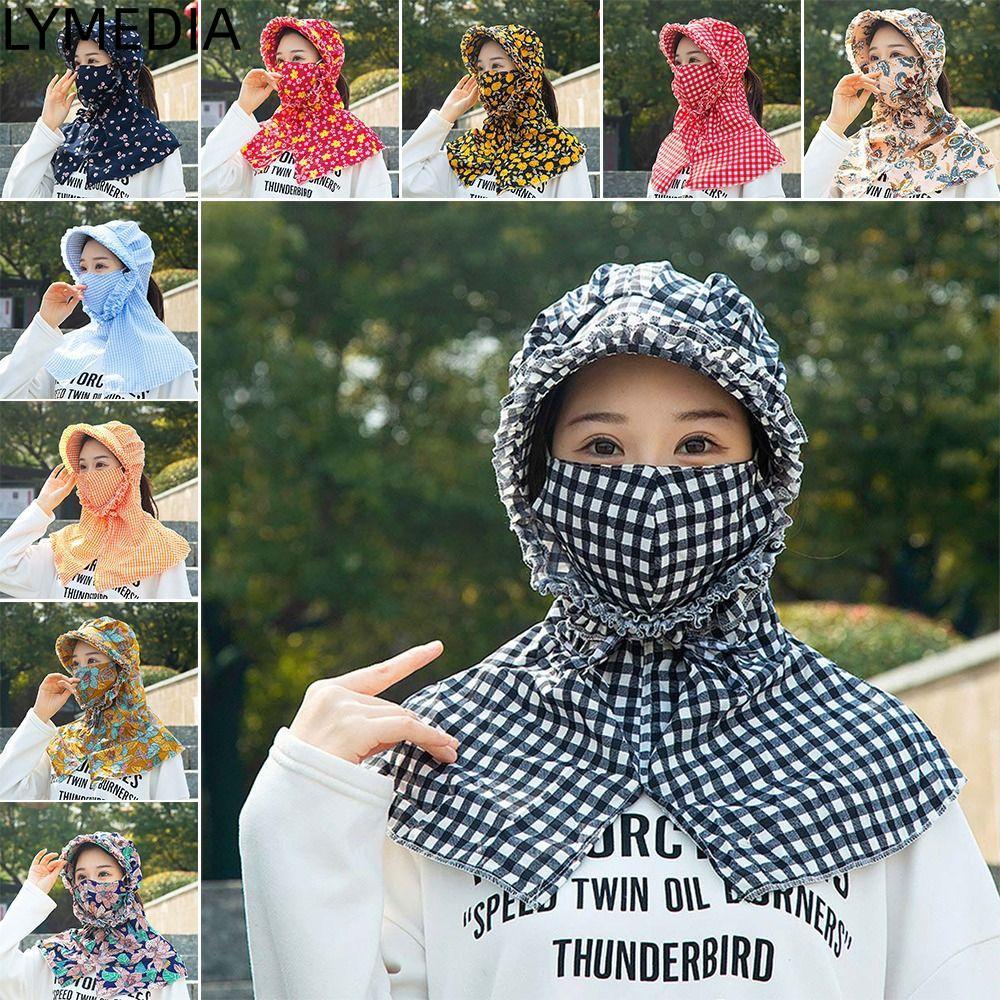 Mũ Hái Trà LYMEDIA Chống Nắng, Vành Rộng Thoáng Khí Cho Nữ