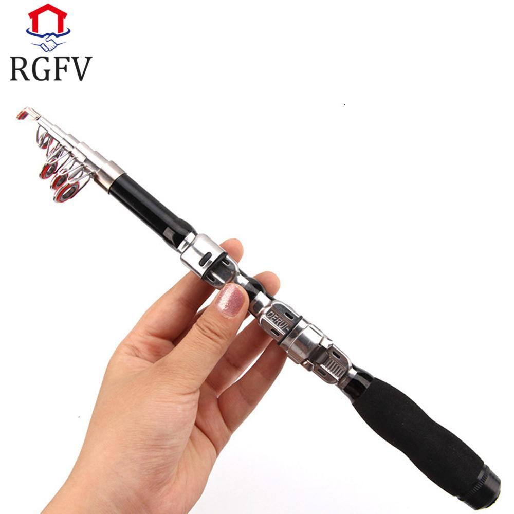 Rod Cần Câu Cá FRP Mini Đen Siêu Cứng