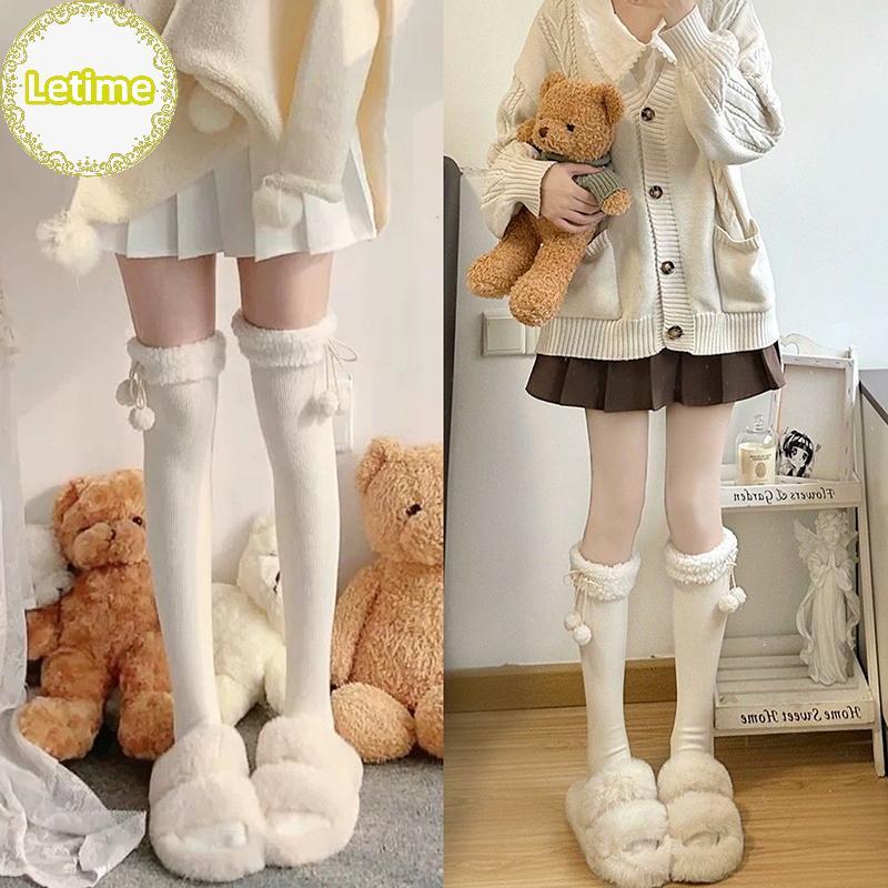 Letime Quần Tất Len Đến Knees Mùa Đông Ấm Áp -JK