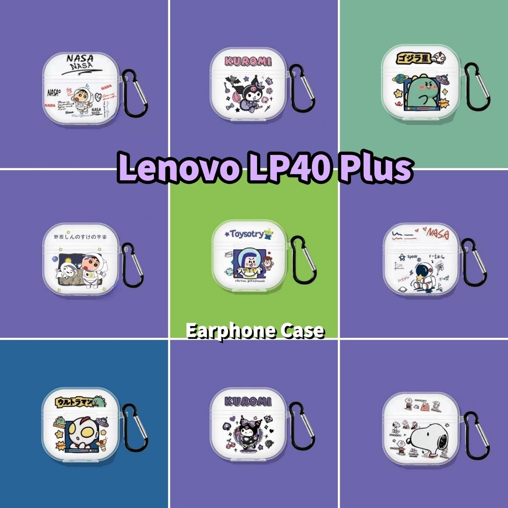 [Sẵn Sàng] Dành Cho Vỏ Lenovo LP40 Plus Vỏ Tai Nghe Silicon Mềm Hoạt Hình Thú Vị