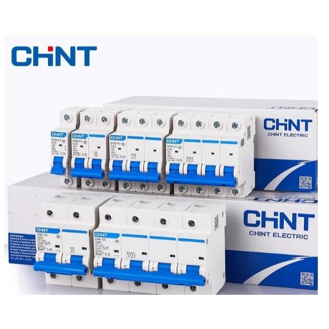 Cầu dao MCB NXB-63 1P 2P 3P 10A, 16A, 25A, 32A, 40A, 50A, 63A, dòng cắt 6kA, Hãng CHINT