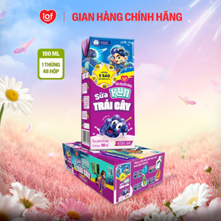 Sữa trái cây KUN vị nho thùng 48 hộp x 180ml