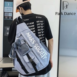 [PARK DANCE] Túi đeo ngực dạo phố Túi xách nam xu hướng thời trang Túi đeo vai dung tích lớn Túi đi học mát mẻ hợp thời trang độc đáo 03.01