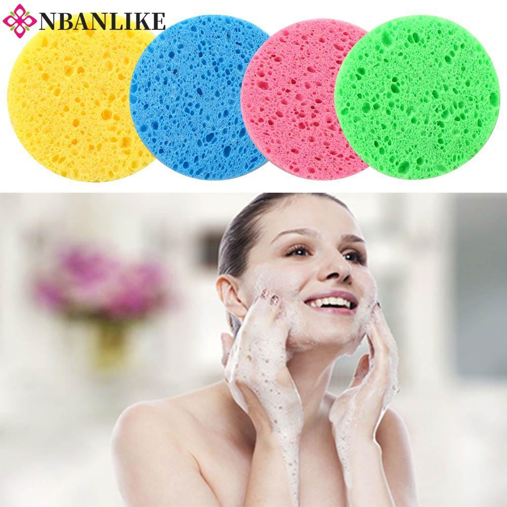 NBANLIKE Sponge Puff Cotton Softwood Pulp Natural Thick Makeup Tools Konjac Facial Cleaning Sponge