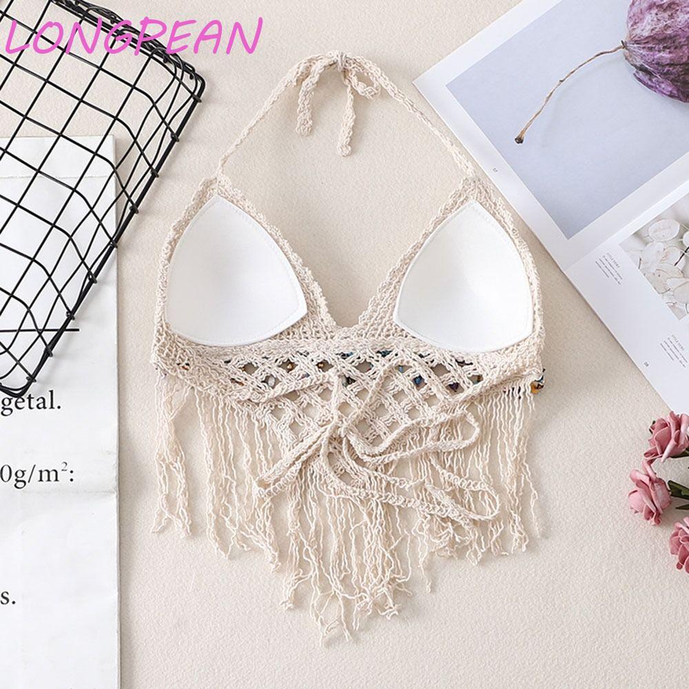 Áo Camisole BoHo Style Phù Hợp Đi Biển Mùa Hè - Không Tay, Backless, Bralette