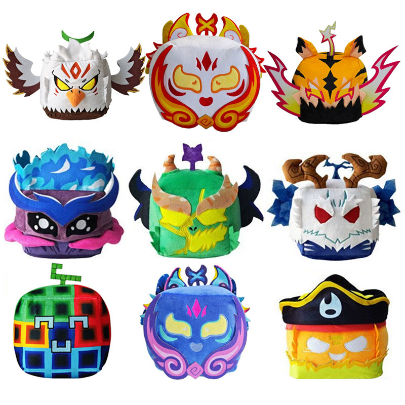 Đồ chơi nhồi bông Blox Fruits - Tiger, Dragon, Blizzard, Pirate & More Devil Fruit Thú nhồi bông, Bộ