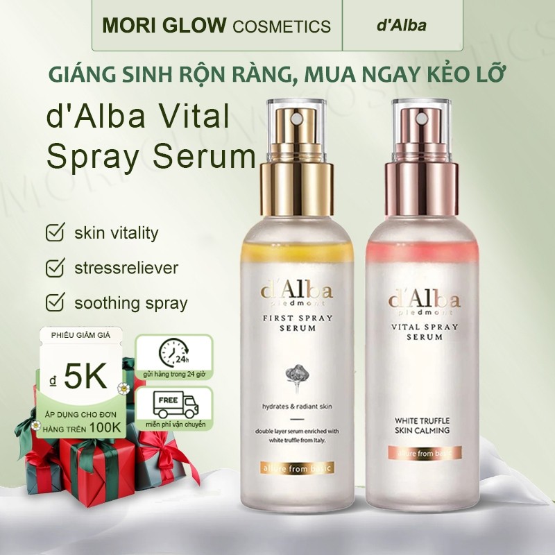 Tinh Chất Xịt Khoáng d’Alba – Cấp Nước, Làm Dịu & Dưỡng Da Mềm Mượt