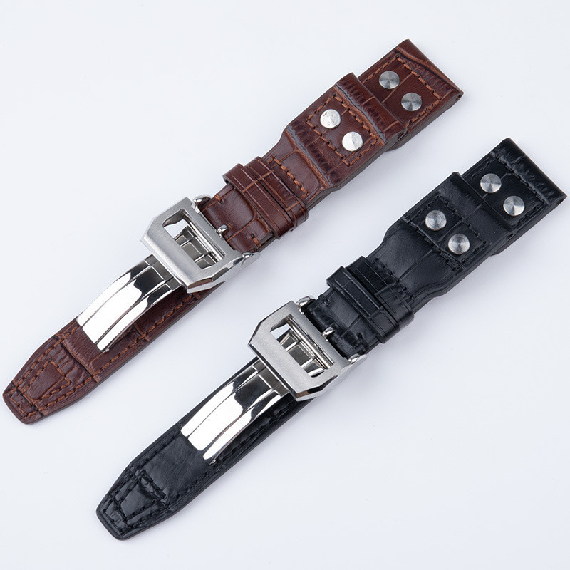 Dây da thật Willow Nails Thích hợp cho Hamilton IWC Pilot Hoàng tử bé Mark Eighteen Botao Fino