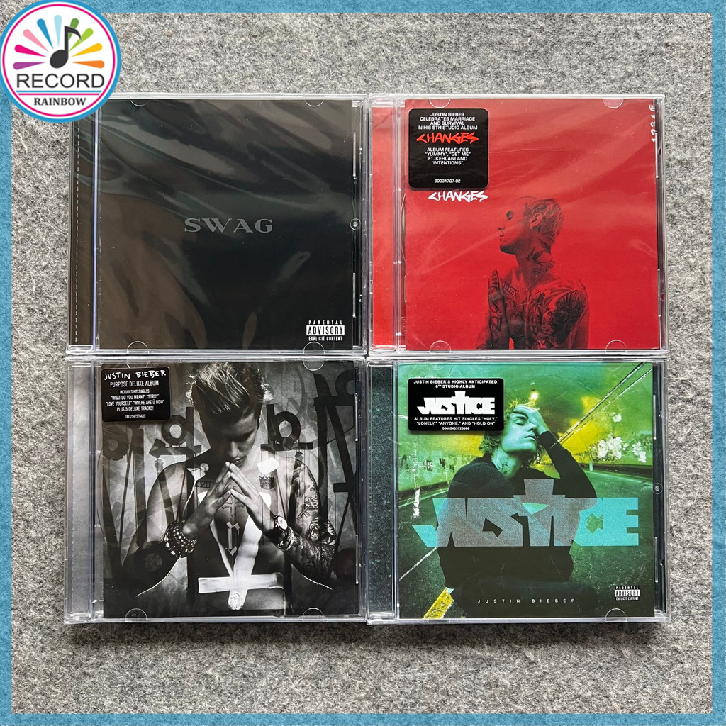 Justin Bieber - Swag, Purpose, Changes, Justice 4 Albums Set Original CD Album [Sealed] Brand New