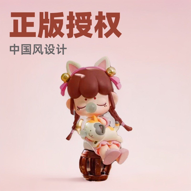 Rolife rolife Nanci Kẹp Tóc Vàng Năm Series Hợp Thời Trang Chơi Hình Đồ Trang Trí Búp Bê Bí Ẩn Hộp B