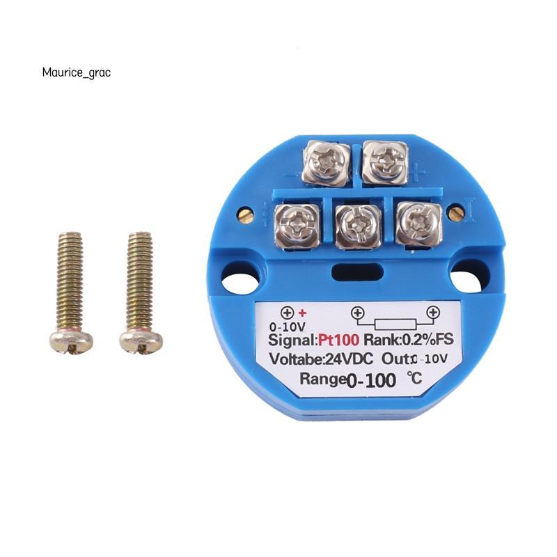 PT100 Loại sang 0-10V 0-100 độ RTD Đầu vào 0-10 một đầu ra DC24V Bộ phát nhiệt độ chịu nhiệt
