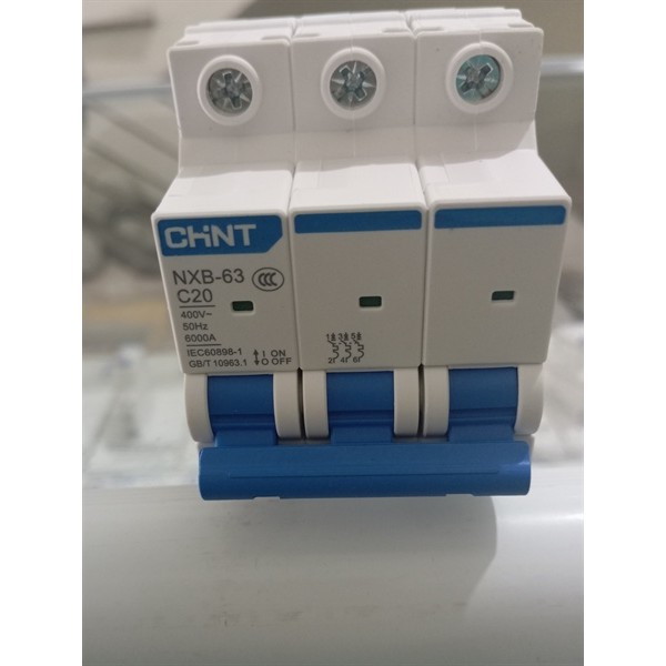⚡ Aptomat MCB 3 Pha CHINT NXB3-20 – 20A