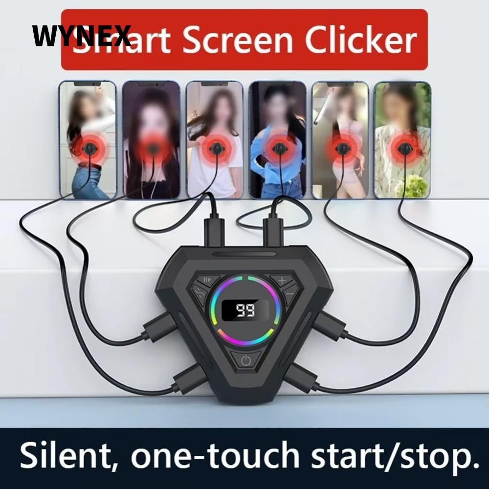 WYNEX Auto Screen Clicker, ABS Mini Electric Auto Page Turner, Bấm nhanh Giao diện USB vật lý Màn hì