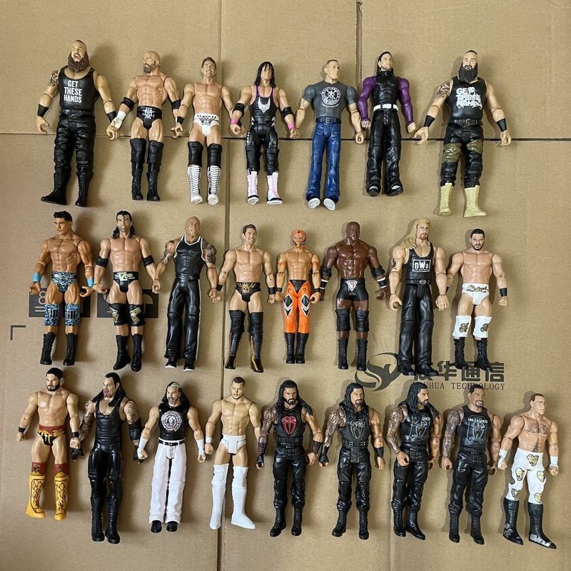 Nhân vật hành động 23cm [1] Mattel Mattel Hình búp bê Wrestler số lượng lớn