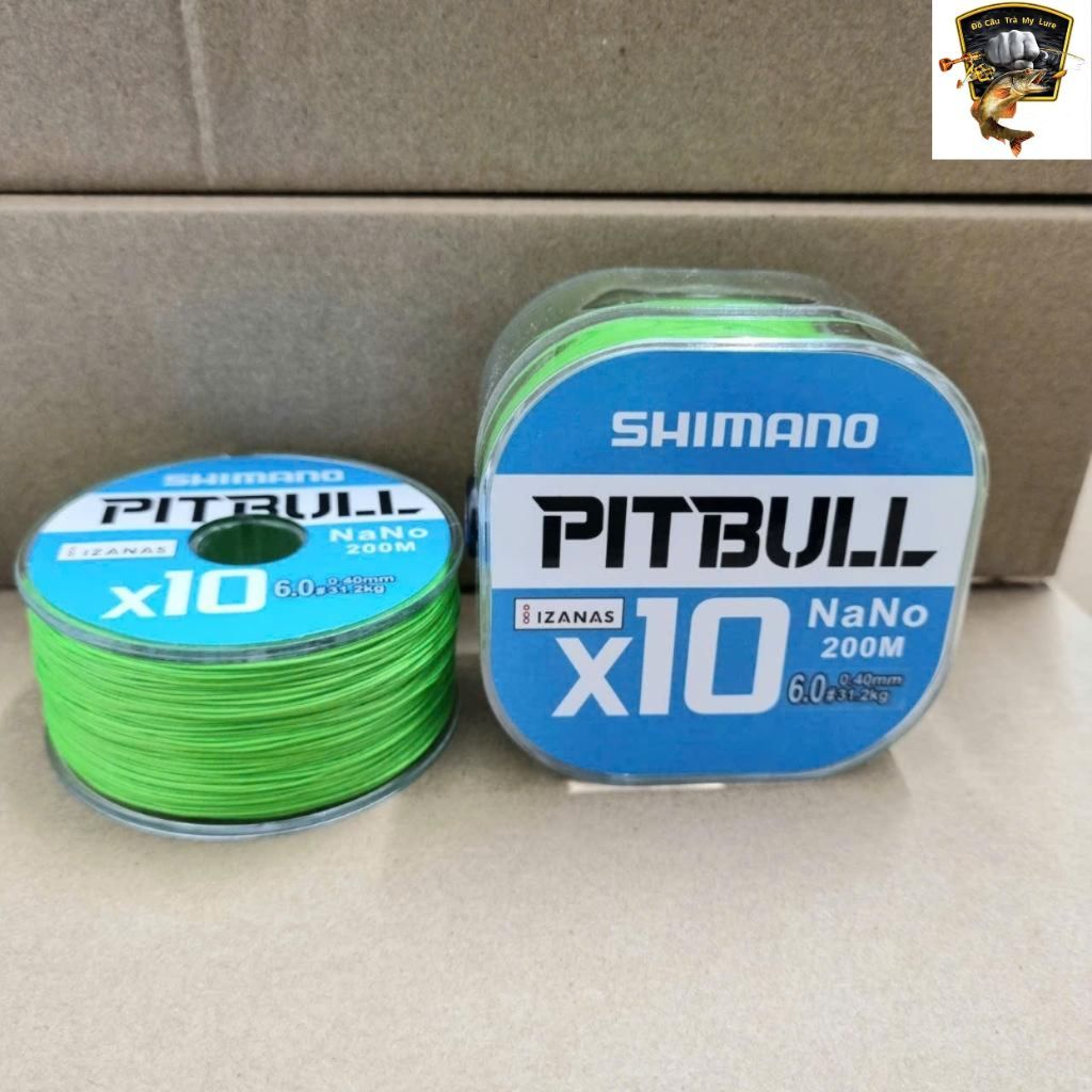 Dây dù lure 200m shimanoo pitpull x10 dây câu cá siêu vip pro