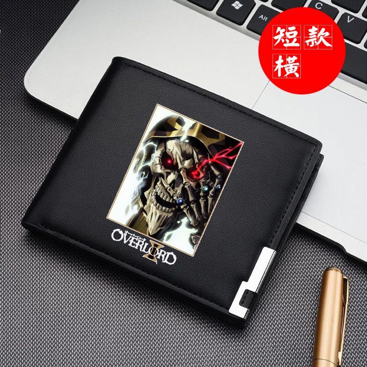 Overlord Cocytus Overlord albedo Ví Gấp Nửa Nam Nữ Ví Ngắn Túi Đựng Thẻ Zero Ví