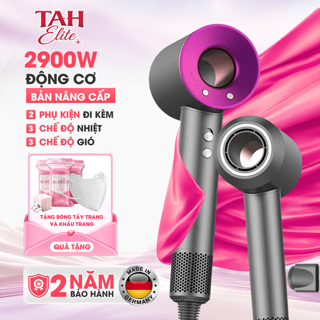Máy Sấy Tóc Ion Âm 2 Chiều Sấy Nóng Lạnh Chăm Sóc Tóc Mềm Mượt, 3 Chế Độ Sấy, Làm Khô Nhanh, Giữ Ẩm, Bảo Vệ Tóc