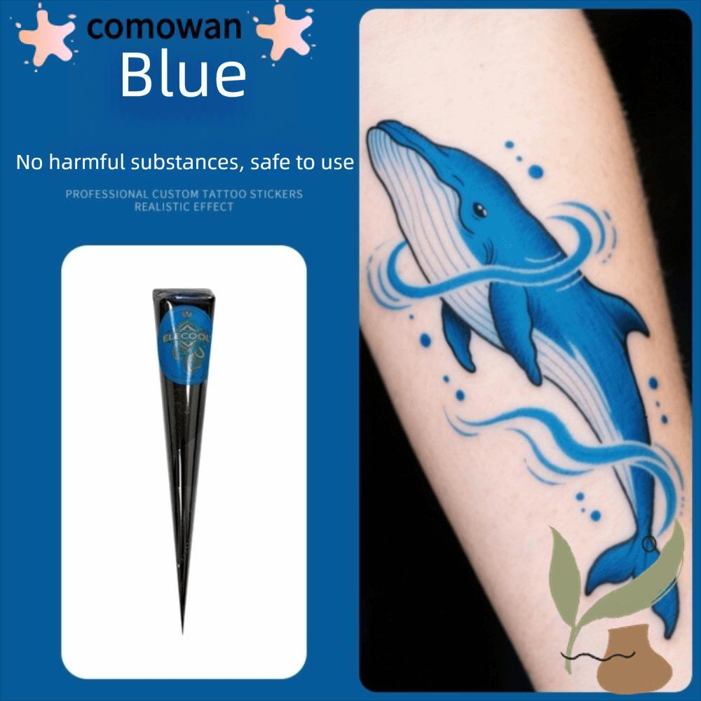 COMOWAN Henna Tattoo Cream, Black Brown Temporary Henna Paste Cone, Mehndi Dễ sử dụng Bán vĩnh viễn 