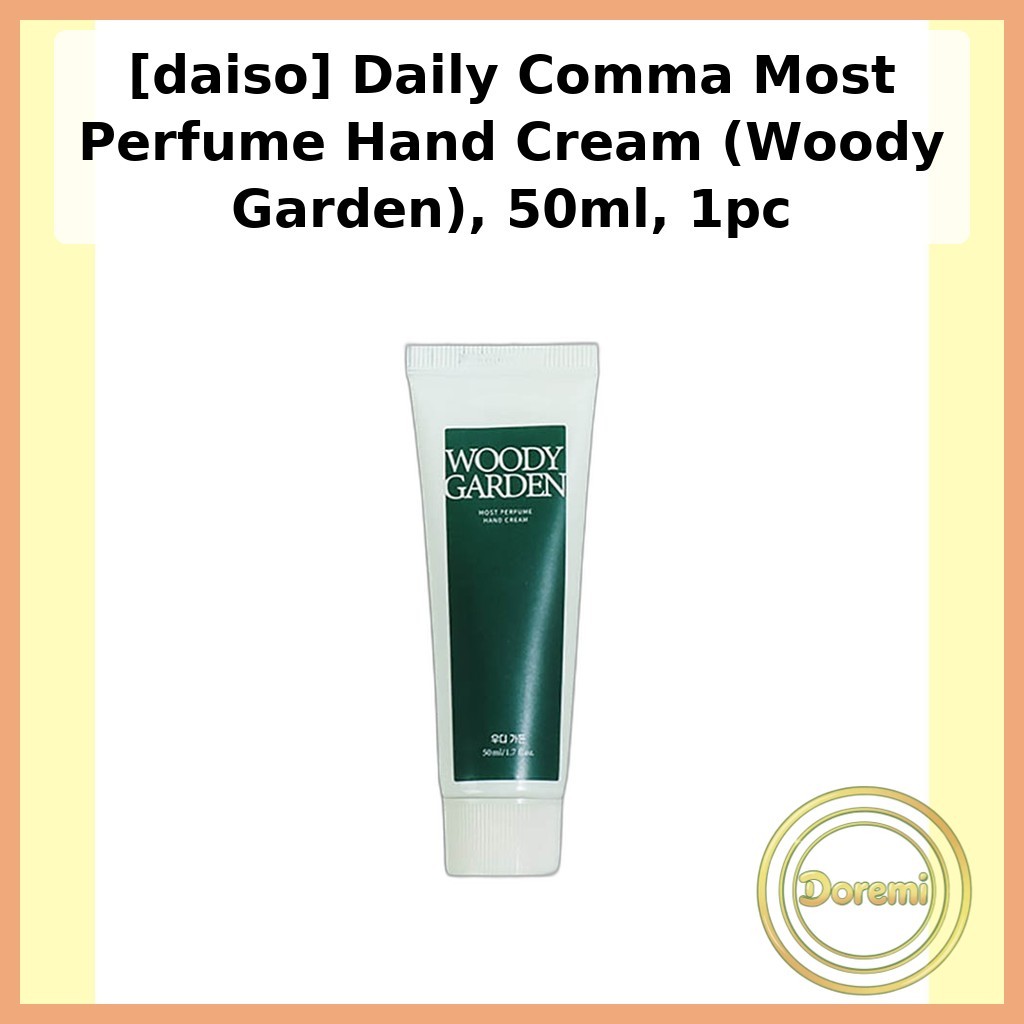 [daiso] Daily Comma Most Perfume Hand Cream (Woody Garden), 50ml, 1pc / Kem dưỡng tay Hàn Quốc của d