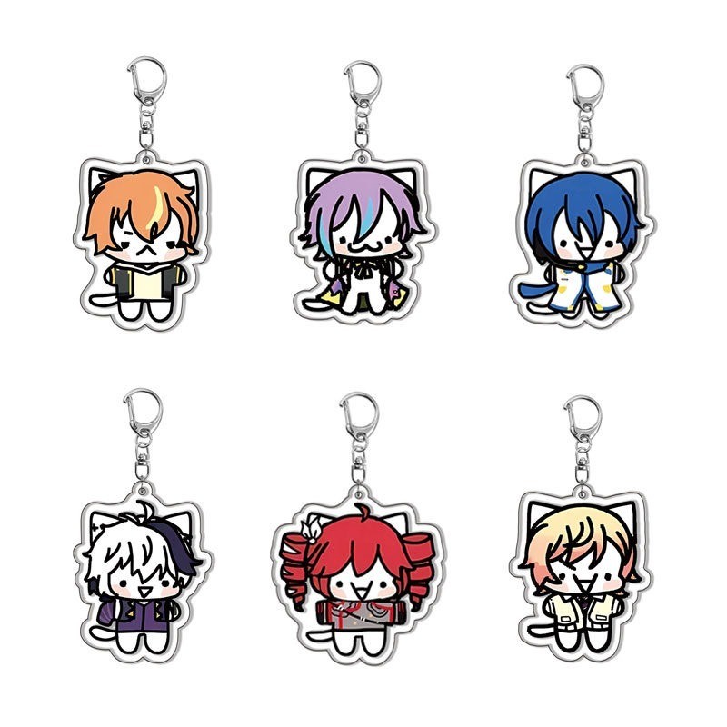 Cute Silly Cats Keychain For Tsukasa Tenma Teto Kaito Rui Kamishiro Akito Shinonome Vflower Bag Phon