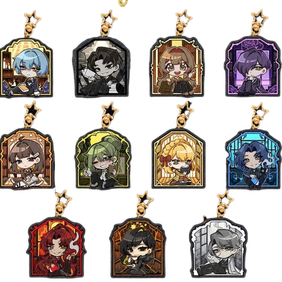 Library of Ruina Roland Hokma Anime KeyChain Limbus Company Men Key Chain for Women Fashion Figure A