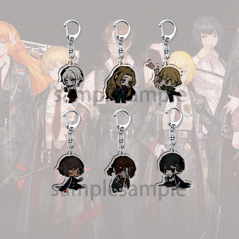 Cute Game Limbus Company Sancho Don Quixote Bari Cosplay Keychain Unisex Acrylic Pendant Keyring Key