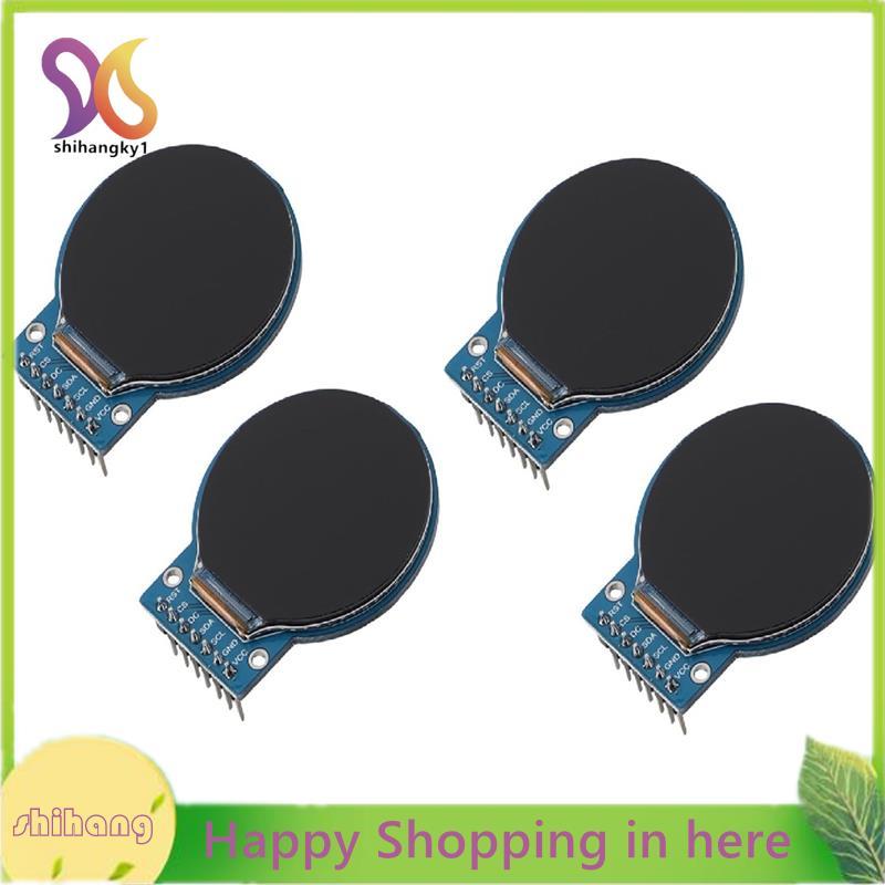 4 CÁI .28 Inch Màn hình TFT tròn Độ phân giải 240x240, Chip điều khiển GC9A01 Tương thích, Màn hình 