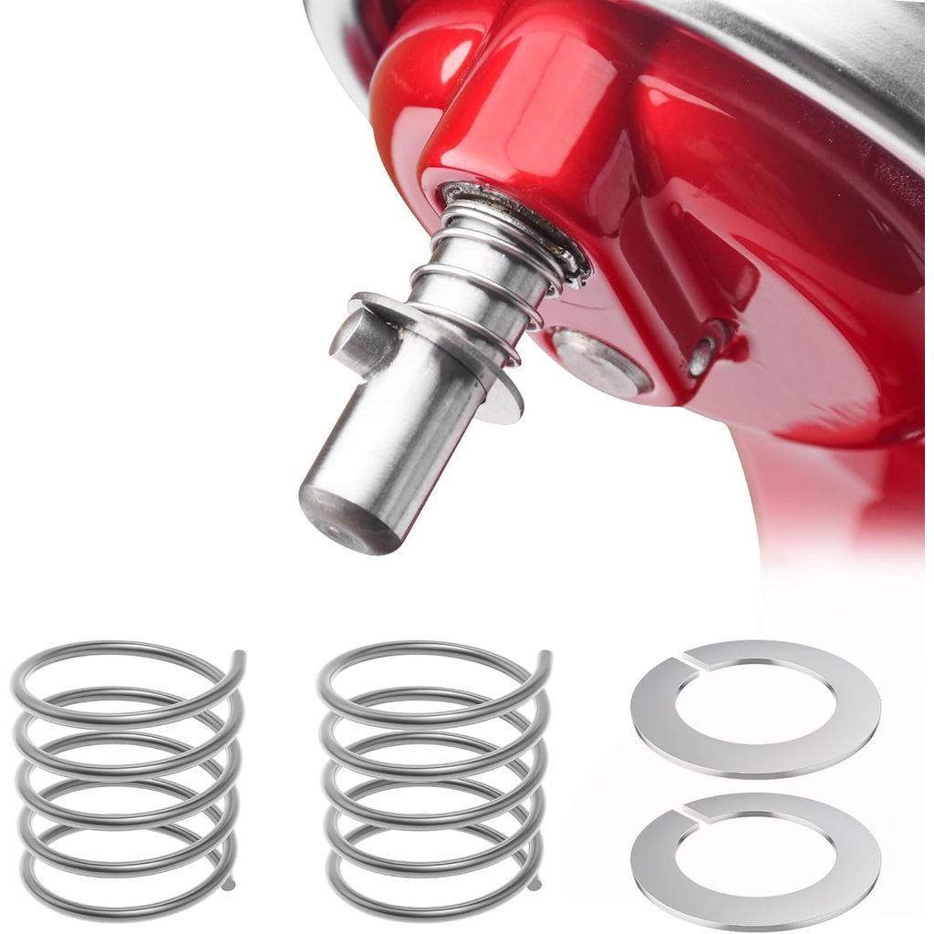 2 Gói Lò xo và máy giặt inox 304 cho máy trộn Kitchenaid 3,5 Quarts đến 7 Quarts - Lắp đặt nhanh lò 