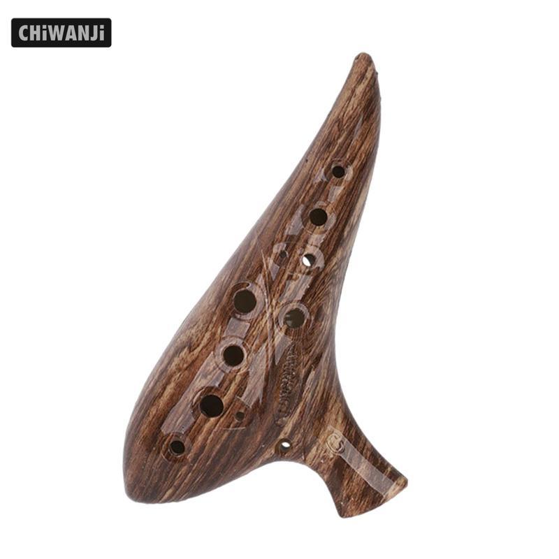 12 Lỗ Ocarina PP Nhựa Alto C Phong Cách Mini Nhạc Cụ Di Động Thủ Công Cho Người Yêu Âm Nhạc Người Lớ