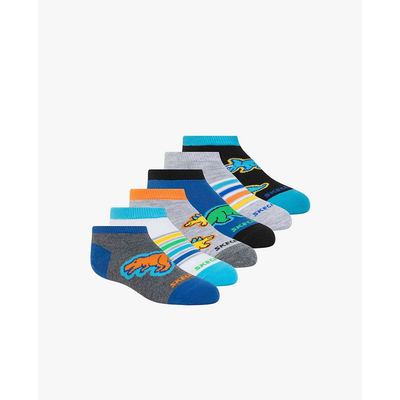 SKECHERS - Set 6 vớ bé trai cổ thấp dệt họa tiết_S600770-462