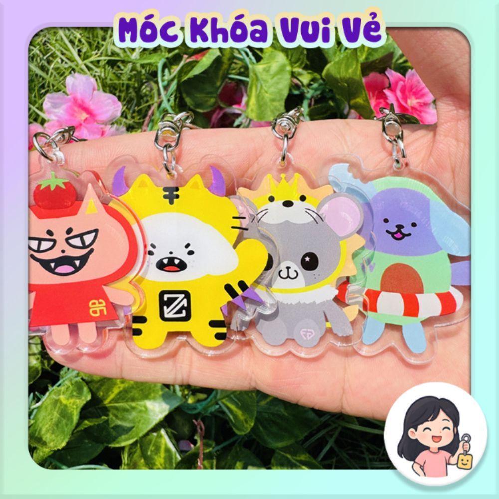 Móc khóa acrylic hình nhân vật Jimmysea Perthchimon trong Forcebook Geminifourth, trang phục cosplay