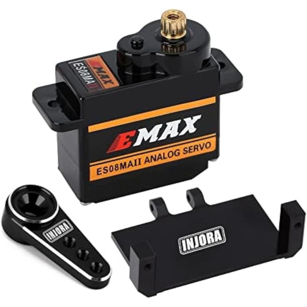 INJORA RC servo lái servo với giá đỡ và cánh tay gắn servo cho phụ tùng mô hình thuyền ô tô RC Trục 