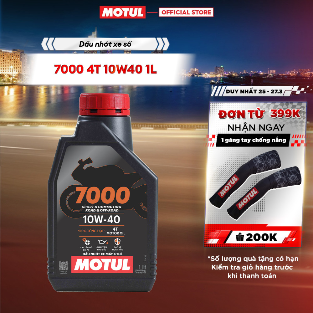 Dầu nhớt xe máy MOTUL 7000 4T 10W40 1L
