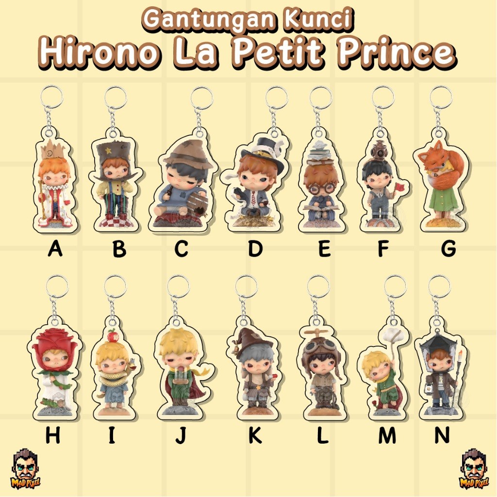 Gantungan Kunci Hirono Le Petit Prince / Acrylic KeyChain Hirono / Ganci Akrilik Hirono La Petit Pri