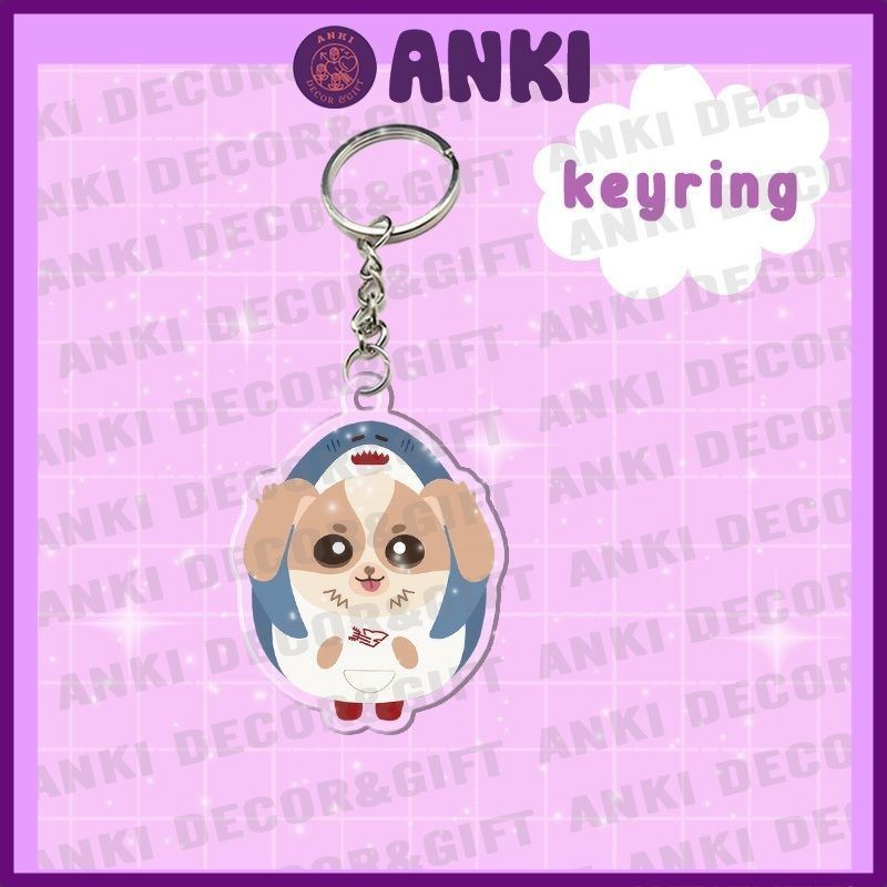 OTP WESLEY WILLIAM EST, AOUBOOM, JUMMO,... mascot keychain, cute, WrightZ transparent mica material