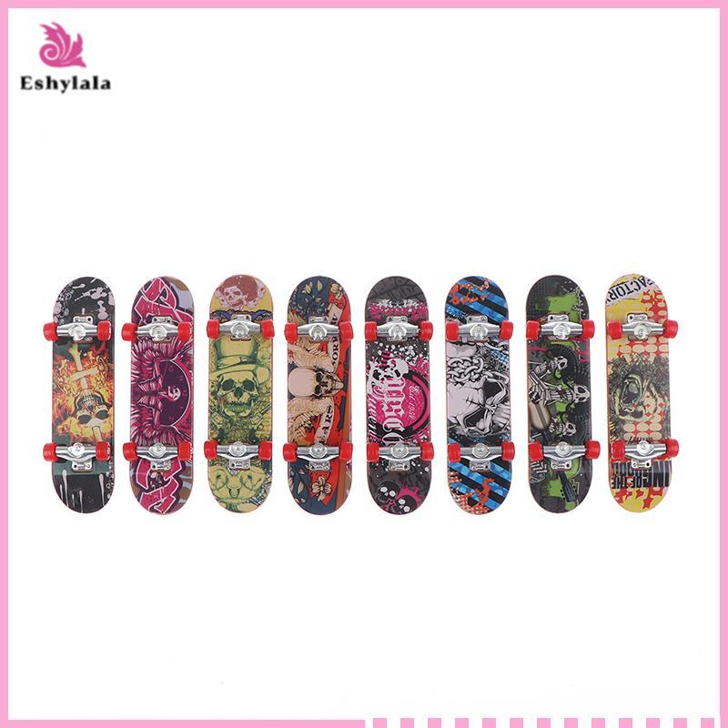 Eshylala Fingerboard Mini Finger Skateboard Nhựa Finger Skate Scooter Skateboard Toy [MỚI]
