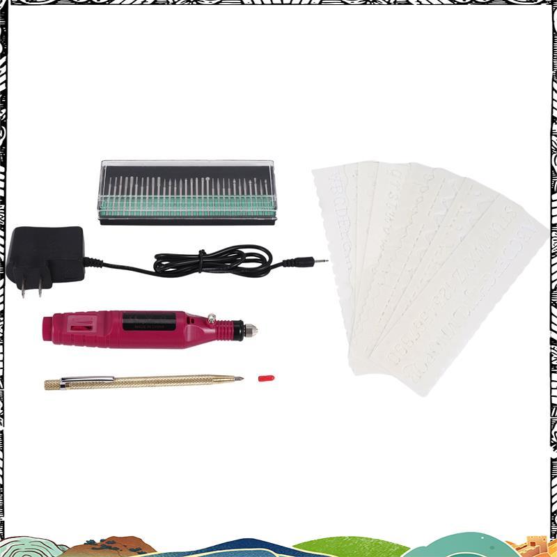 Bút khắc mini bằng điện Bộ dụng cụ khắc tự làm mini cho kính kim loại Đồ trang sức bằng gỗ bằng nhựa