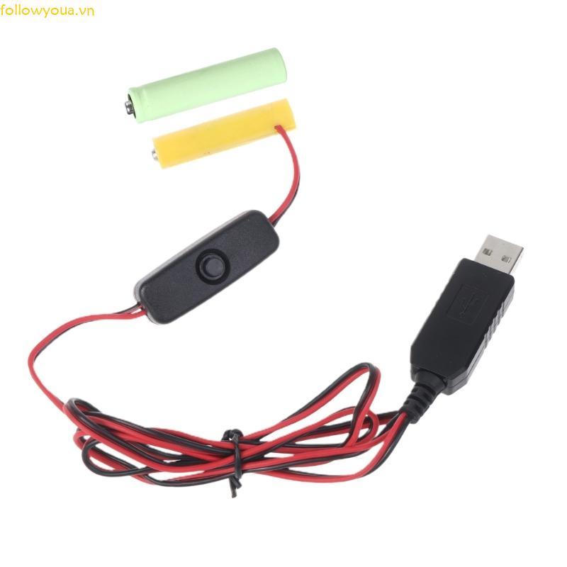 Cáp cấp nguồn USB Fol cho LR03 AAA Thay thế 3V AAA Có thể tái sử dụng
