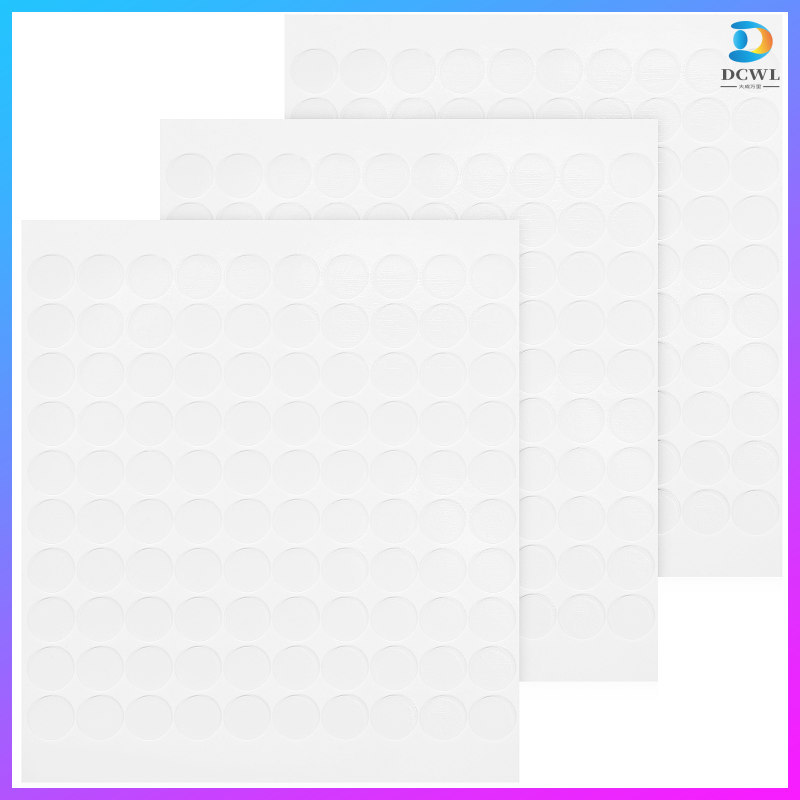 300 Chiếc Miếng Dán Băng Hai Mặt Home Dot Chấm Hai Mặt Vòng Tròn Trong Suốt chengdawl
