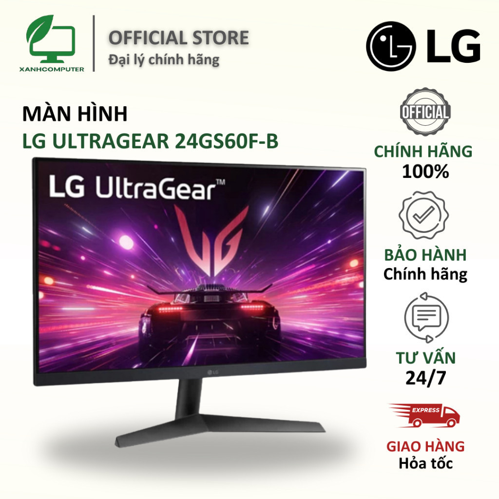 Màn hình LG UltraGear 24GS60F-B (24 inch - FHD - IPS - 180Hz - 1ms) - Hàng chính hãng