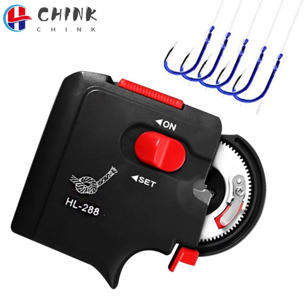 CHINK Fishing Hook Line Tier Machine, Black Green Thiết bị buộc nhanh tự động, ABS Fishing Hook Bind