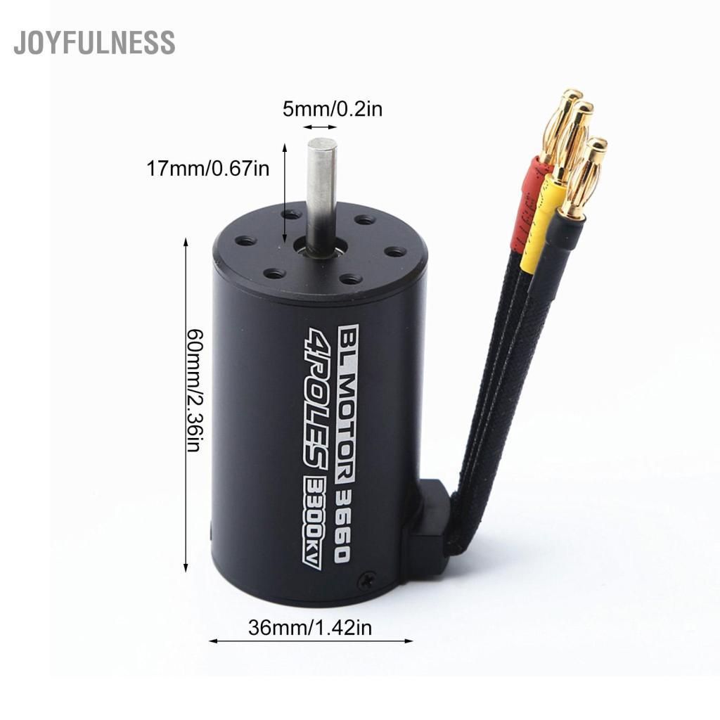 Joyfulness BRRNOO Động Cơ Không Chổi Than Rc Esc Combo 3660 3800KV dành cho Xe Tải Điều Khiển Từ Xa 
