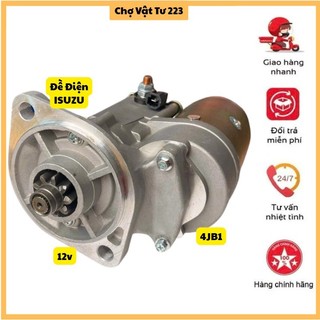 🎁Đề Điện ISUZU 4JB1 12v Dùng Cho Các Dòng Động Cơ Diesel.
