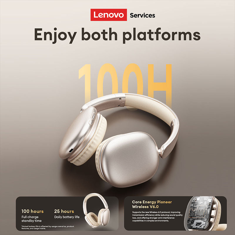 Tai nghe Bluetooth Lenovo LS107 TWS Chất lượng âm thanh HI-FI Chế độ chờ siêu dài Giảm tiếng ồn thông minh Bluetooth V6.0 độ phân giải cao | BigBuy360 - bigbuy360.vn