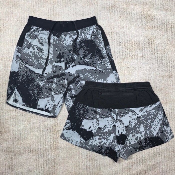 Sports Training Shorts Track and Field Shorts Track and Field Shorts Zipper Pocket Split Shorts Men 