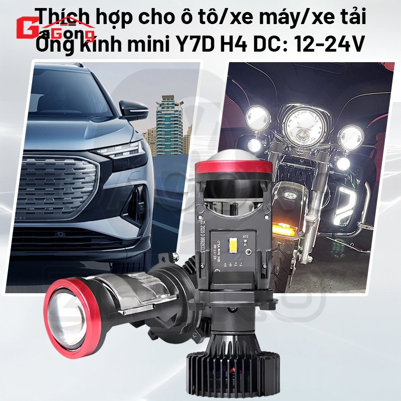 Đèn Pha Led Bi Cầu T9Pro zacro - LED H4 Bản 2025 / đèn led T9 phiên bản nâng cấp Y7 Cho Xe Máy
