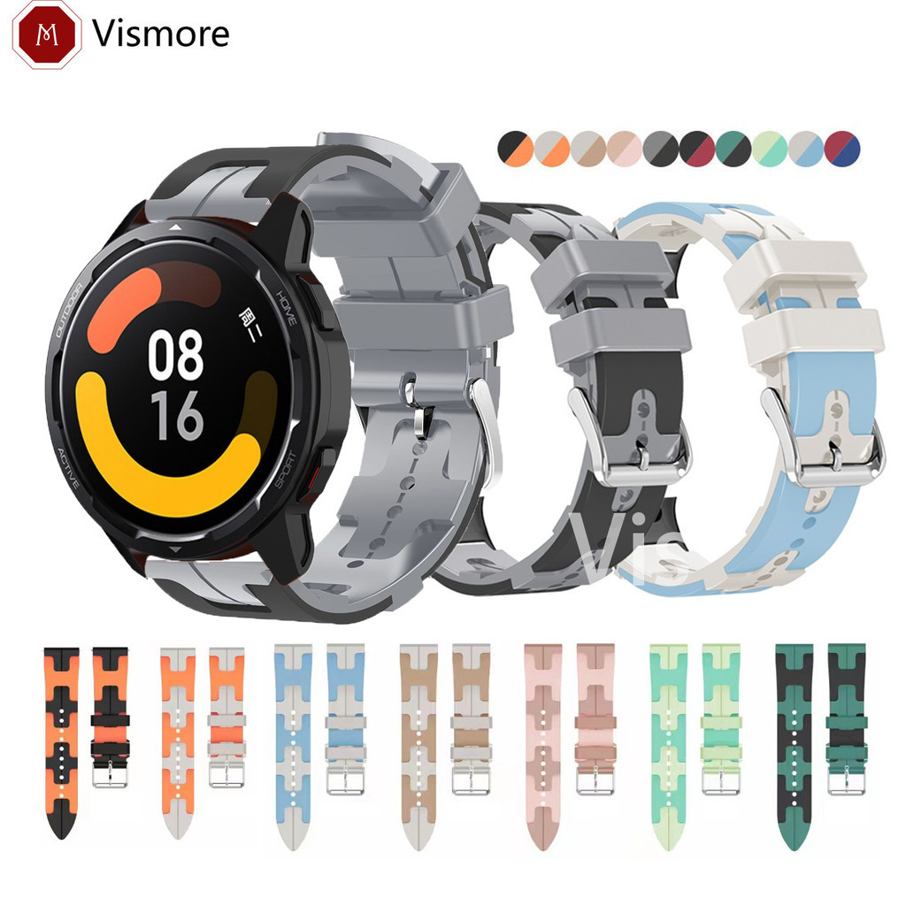 Dây đeo silicon họa tiết dệt cho đồng hồ Xiaomi Color2 Color Watch 2 S2 Watch2 Color S3 S4 Sport S2 